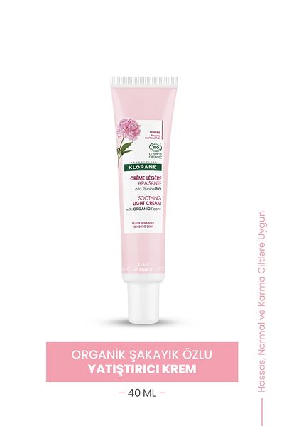 Klorane Cream Light 40 Ml - Soothing with Peony Extract