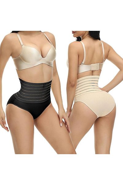 SAUNA SUIT Women's 2-Piece High Waist Panties Corset Set |   Recovery Underwear Suitable for Abdomen and Belly Area