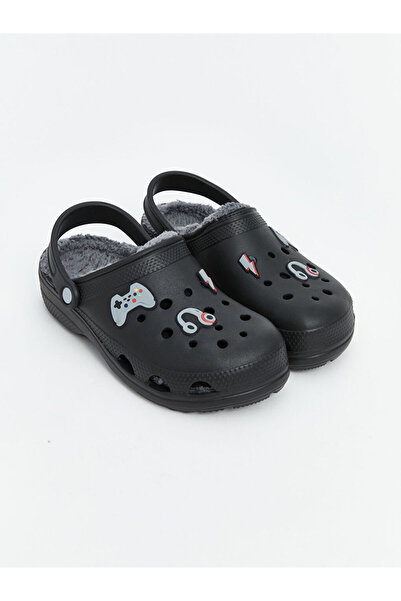 LC Waikiki Men's Black Printed Sandals