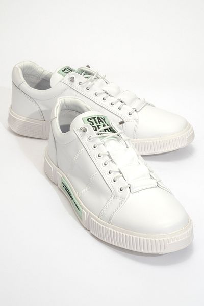 Hammer Jack Ανδρικά παπούτσια Comfort Casual - Λαστιχένια κορδόνια, γνήσιο δέρμα HJ 20250M ΛΕΥΚΟ