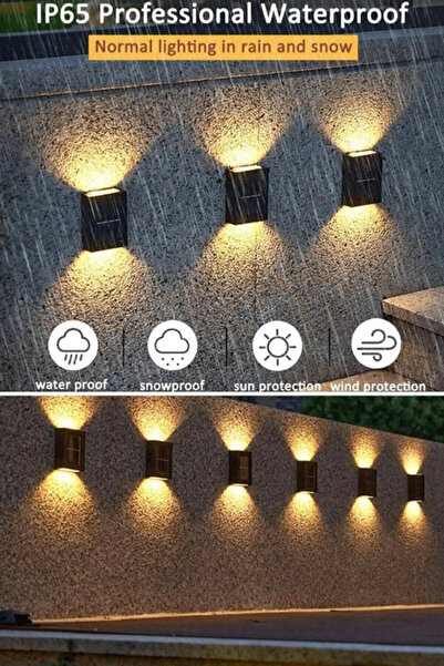 Tolun Group Tekli Yeni Model Solar Çift Taraflı Duvar Lambası Güneş Enerjili ...