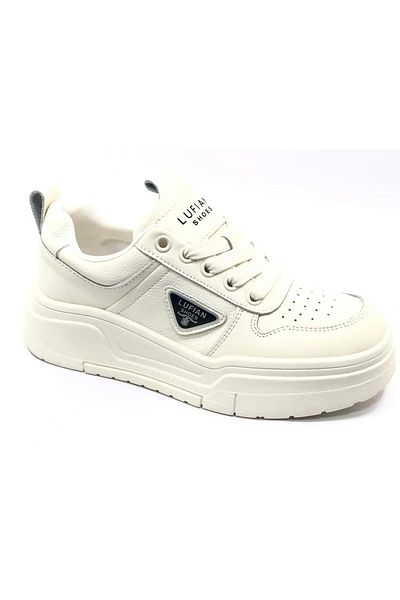 Lufian Lufian Jennifer Unisex White Casual Sneakers
