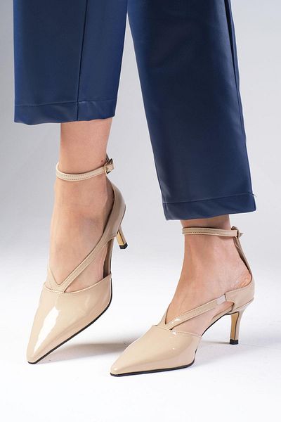 Mio Gusto Elsa Skin Color Women's Heeled Shoes
