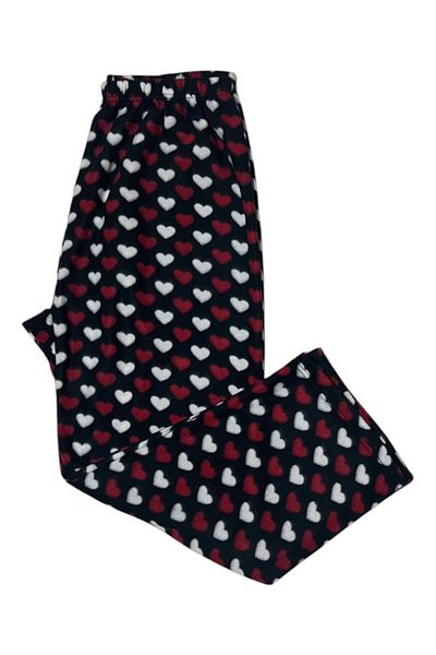 SİERNA Women's Fleece Pajamas Winter with Elastic Waist -Sr0001