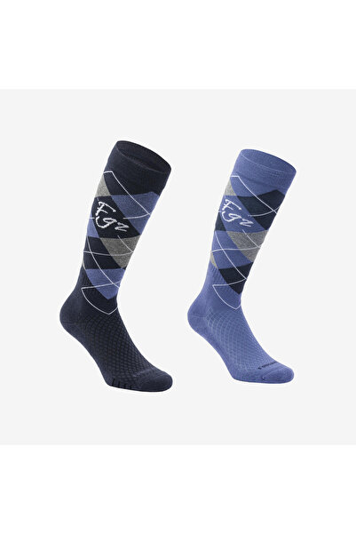 Decathlon Fouganza čarape za odrasle vozače - plave/tamnoplave - 500