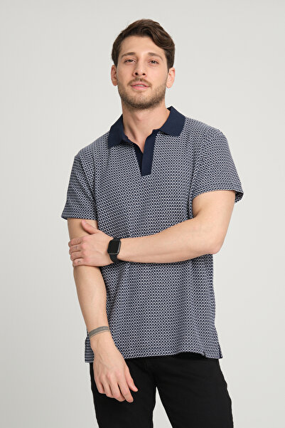 ALEXANDERGARDI تي شيرت بولو منقوش بالوافل (E24-PLTS00)