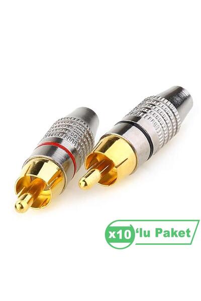 LOSEN Le5023 Rd Rca Erkek Konnektör ( 10 lu Paket )