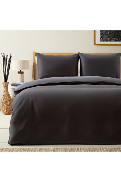 Chakra Bettie Nevresim Seti Çift Kişilik 200x220 Cm Antrasıt/koyu Grı