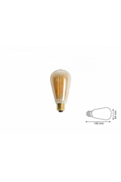 Cata Ct-4284 6w Rustik Led Ampul E27 Duy Amber-turuncu Işık