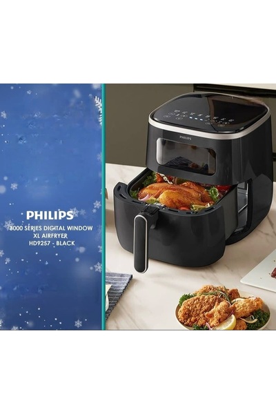 Philips Yeni 3000 Serisi 5.6l Kapasiteli Xl Airfryer, Rapid Air Teknolojisi X...