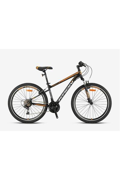Kron VORTEX 4.0 - 26 MTB - 16' - 21 Vites - V.B. - Mat Siyah-Gri/Neon Turuncu