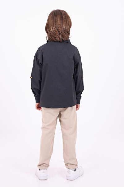 Pollito Boy's 2-Pocket Buttoned Seasonal Jacket