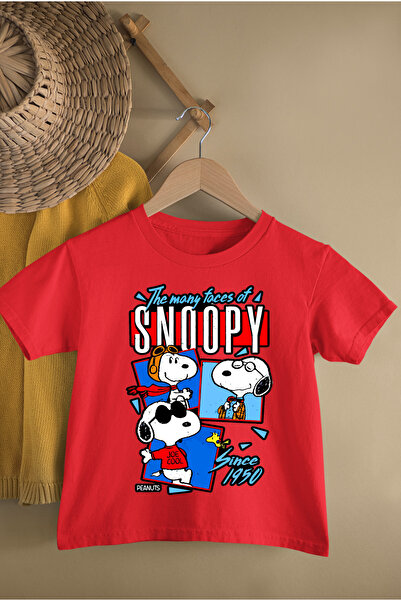 MAGORS TRICOU PENTRU COPII CU MÂNECĂ SCURTĂ CU BUMBAC CU GÂRGĂ SNOOPY CU IMPR...
