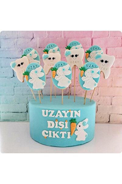 Tatlı Armağanlar Standlı Çubuklu Isimli Tavşanlı Havuçlu Bebek Diş Butik Kura...