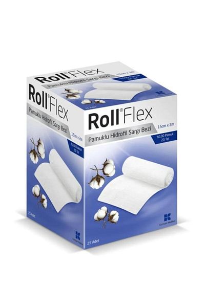Roll Flex Hydrophilic Wrap Cloth 15cm X 2m 20 Wire 25 Pieces - Skt:12/2028