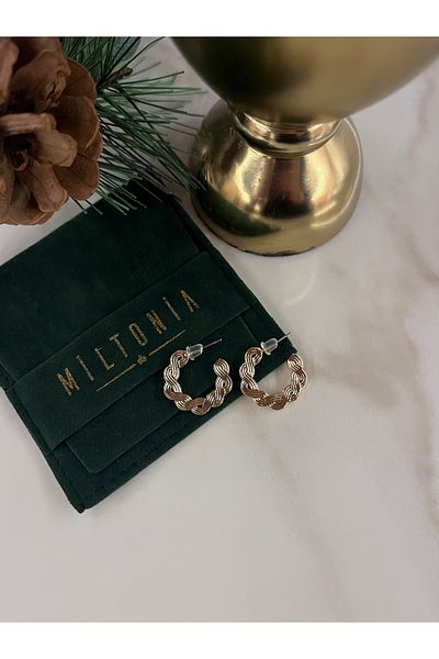 Miltonia Stud Hoop Earrings
