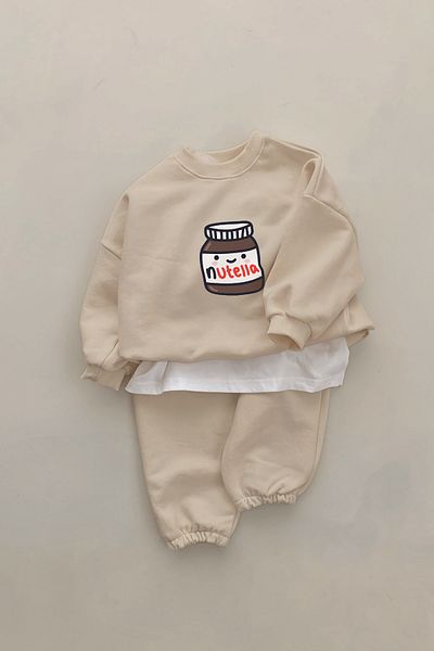 ADABEBEK New Season 2-Piece Chocolate Printed Baby Set - 10061