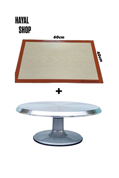 Hayal Shop Döner Pasta Sıvama Standı Ve Dikdörtgen Hamur Pişirme Matı