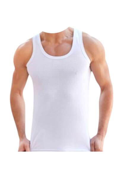 MODA Öz Yakut Men's Combed Cotton Tank Top 12 Pack Cotton