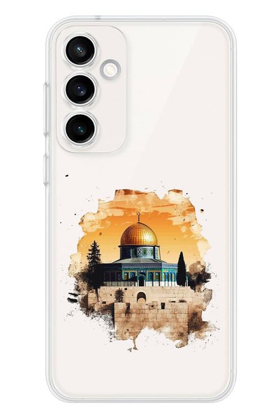 TechTree Samsung Galaxy S23 Fe Compatible Masjid Al-Aqsa Design Transparent S...