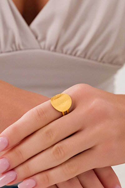 ZEYNEPLİ GOLD 14 Ayar Altın Çeyrekli Yüzük