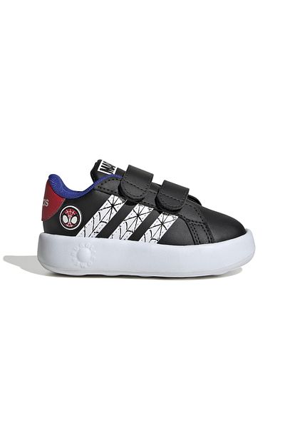 adidas Grand Court Spider-Man Cf I - Pantofi casual negri pentru bebeluși JS0743