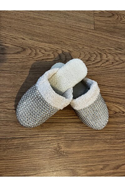 UCC Taşlı süet terlik