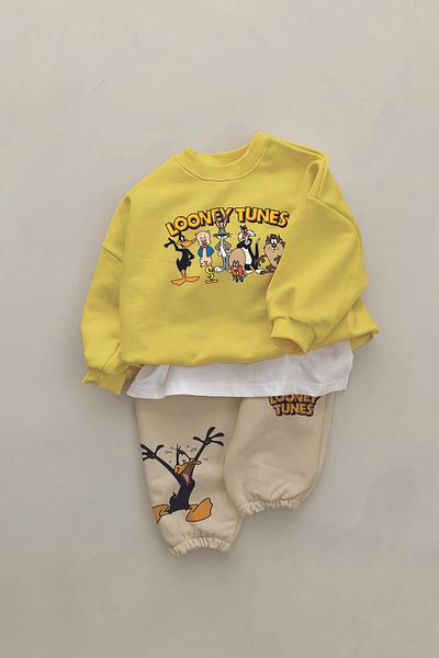 ADABEBEK New Season Cartoon Characters Taz Printed 2-Piece Baby Set 232300