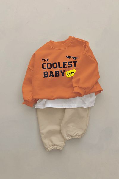 ADABEBEK New Season the Coolest Baby Printed 2-Piece Baby Set 232302