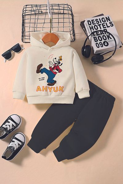 ADABEBEK New Season Dancer Gufi Printed Hoodie 2-Piece Baby Set 232342