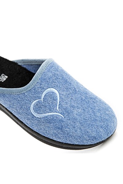 Muya Mo.Chi Blue Anatomical Winter Women's Indoor Slippers - Closed Sole
