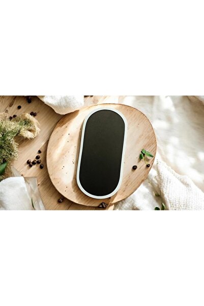 Rapithwin Set of 6 Black-White Coffee Presenter Holder - Decorative Tea Serving Tray 25X12.5 cm