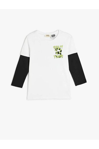 Koton Μακρυμάνικο μπλουζάκι με άδεια Beetlejuice - Crew Neck