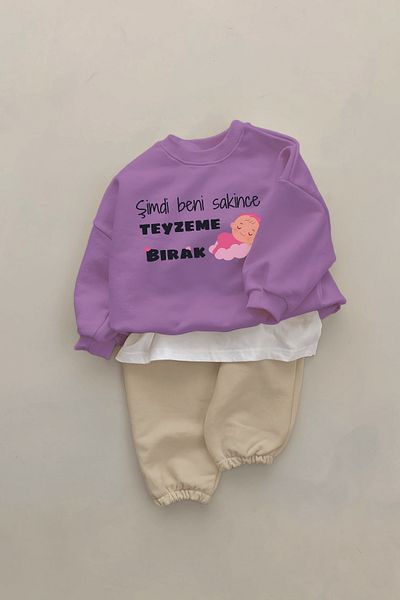 ADABEBEK New Season Let My Aunt Printed 2-Piece Baby Girl Set 232333