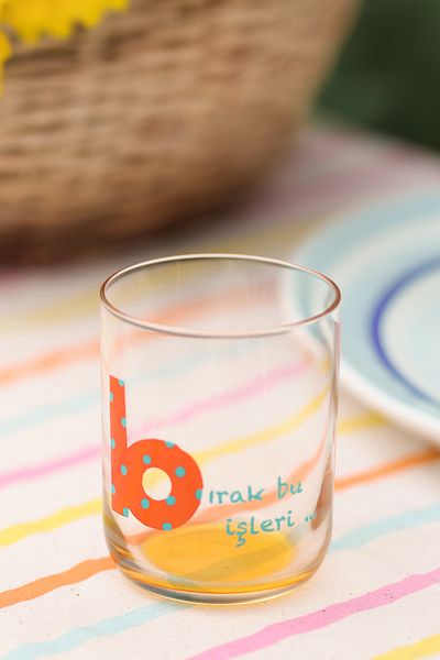 Rakle Mood Letter B Glass Orange 350 Cc