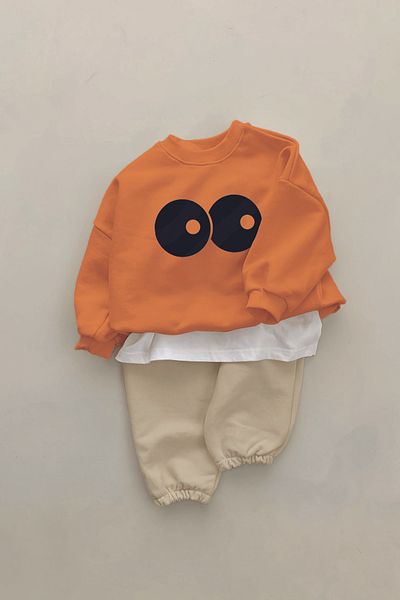 ADABEBEK New Season Stripe Eyes Printed 2-Piece Baby Set 22561