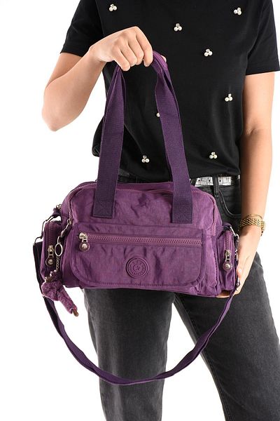 571 Collections Çanta Ultra Light Waterproof Multi-Pocket Shoulder Bag Purple (Model: 571-5m)