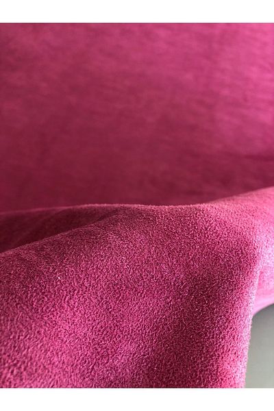 KumaşEvi Φούξια Suede Faux Leather Shoes - Για Πορτοφόλια και Θήκες Προϊόντα Χόμπι