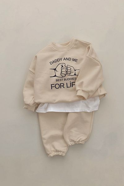 ADABEBEK New Season Daddy and Me Printed 2-Piece Baby Set 22569