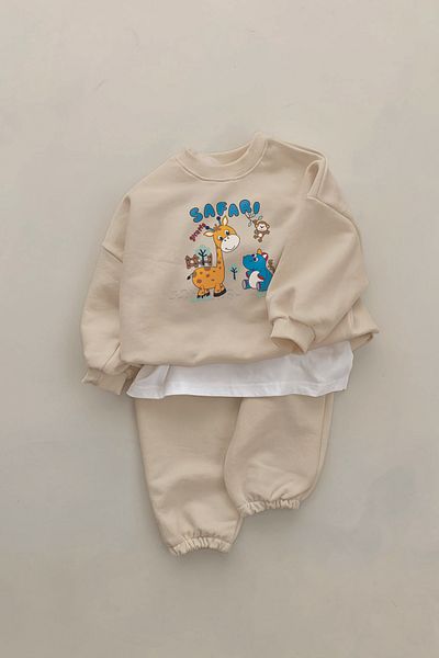 ADABEBEK New Season Safari Printed 2-Piece Baby Set 23331