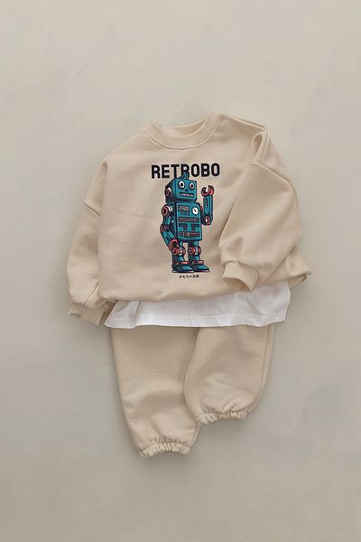 ADABEBEK New Season Retrobo Printed 2-Piece Baby Set 22794