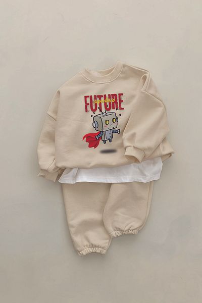 ADABEBEK New Season Future Printed 2-Piece Baby Set 23369