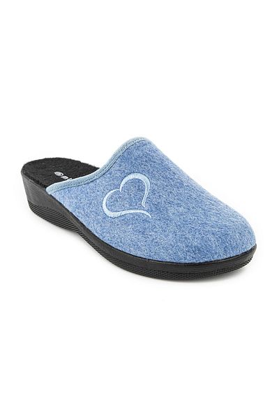 Muya Mo.Chi Blue Anatomical Winter Women's Indoor Slippers - Closed Sole