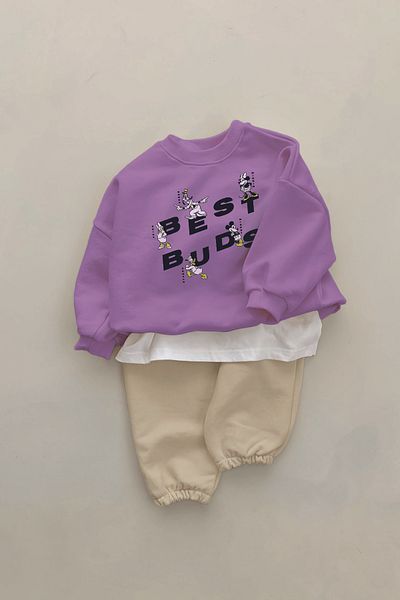 ADABEBEK New Season Best Buds Printed 2-Piece Baby Set 232362