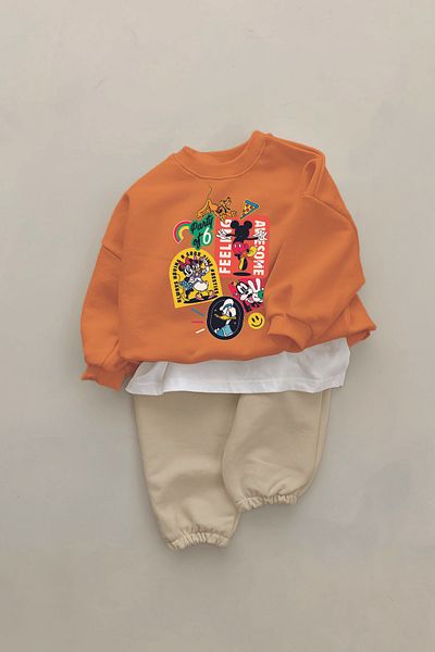 ADABEBEK New Season Miki Friends Printed 2-Piece Baby Set 23241