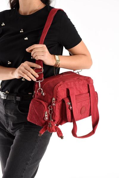 571 Collections Çanta Ultra Light Waterproof Multi-Pocket Shoulder Bag Red (Model: 571-5m)