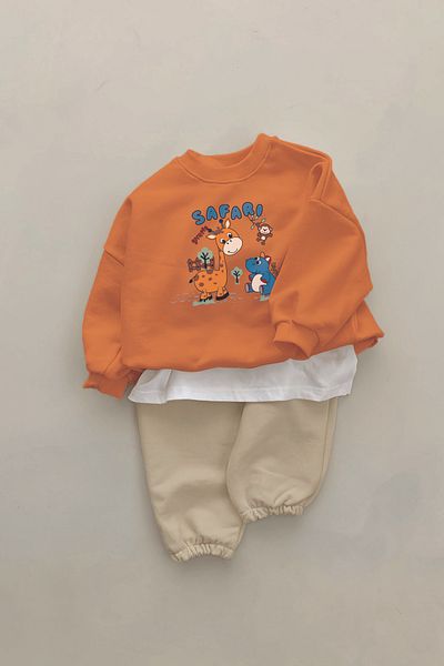 ADABEBEK New Season Safari Printed 2-Piece Baby Set 23331