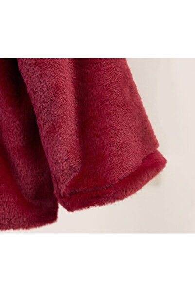 CİCHLİD Girl's Hooded Plush Coat with Combed Cotton Lining