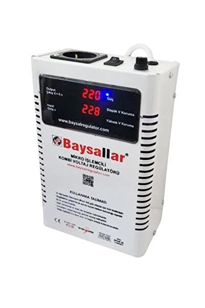 Baysallar Kombi Regülatörü Micro İşlemcili Kombi Voltaj Regülatörü 500 Watt