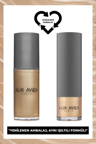 Alix Avien Yellow Liquid Illuminating Liquid Highlighter 102 - 30 ml for Face and Body